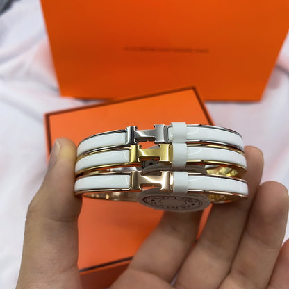 [Mystic]CLASSIC HM CLIC WHITE 8MM エナメルブレスレット