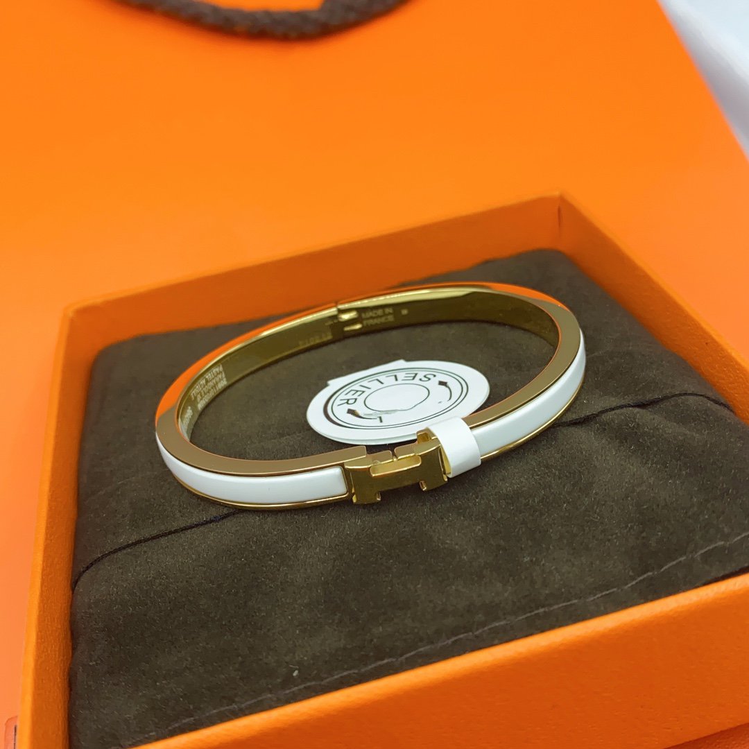[Mystic]CLASSIC HM CLIC WHITE 8MM エナメルブレスレット