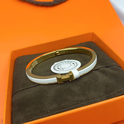 [Mystic]CLASSIC HM CLIC WHITE 8MM エナメルブレスレット
