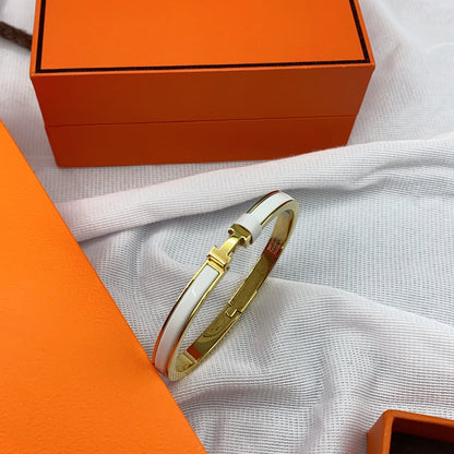 [Mystic]CLASSIC HM CLIC WHITE 8MM エナメルブレスレット