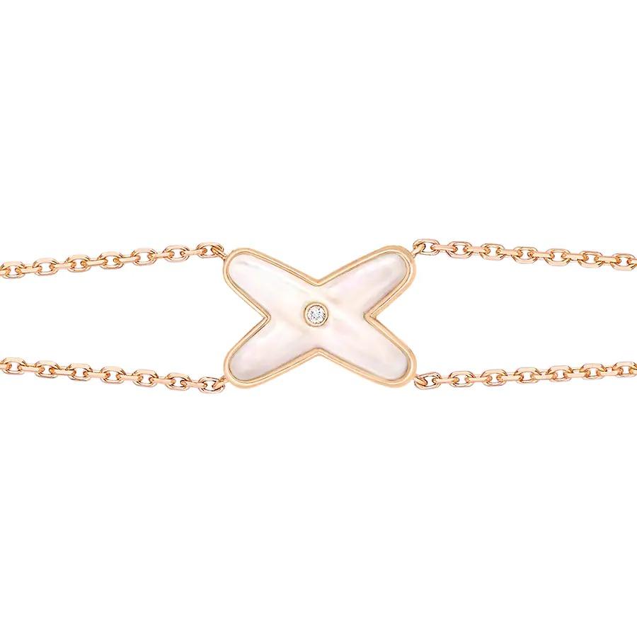 [Mystic]JEUX BRACELET WHITE MOP PINK GOLD 1 DIAMOND