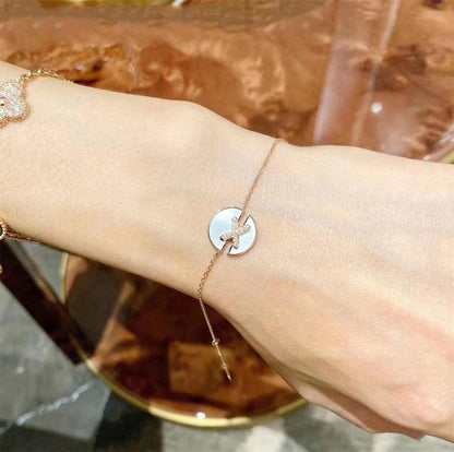 [Mystic]JEUX DE BRACELET MOP PINK GOLD DIAMONDS