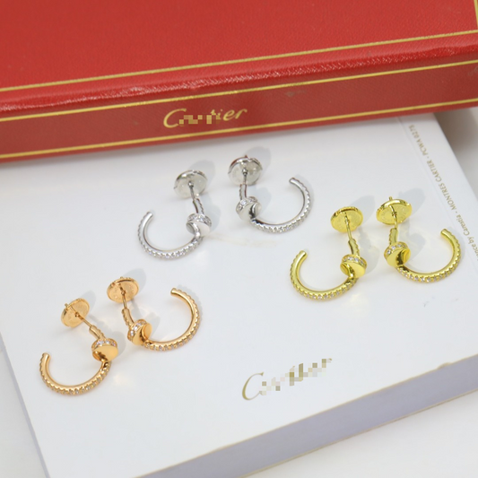 [Mystic] JUSTE EARRINGS 12.75MM SILVER DIAMOND