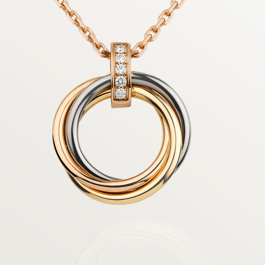 [Mystic]TRINITY NECKLACE GOLD ダイヤモンド
