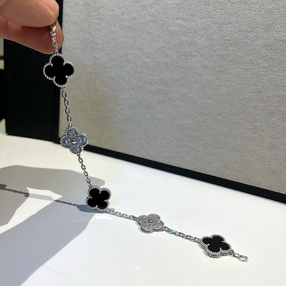 [Mystic] CLOVER 5モチーフ オニキスブレスレット コレクション