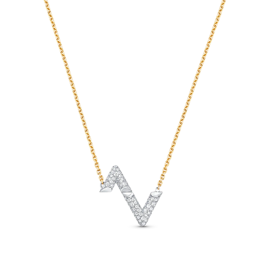 [Mystic] VOLT SILVER DIAMOND PENDANT NECKLACE