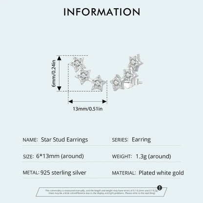 シルバー製 小さな星のピアス レディース ティーン向け