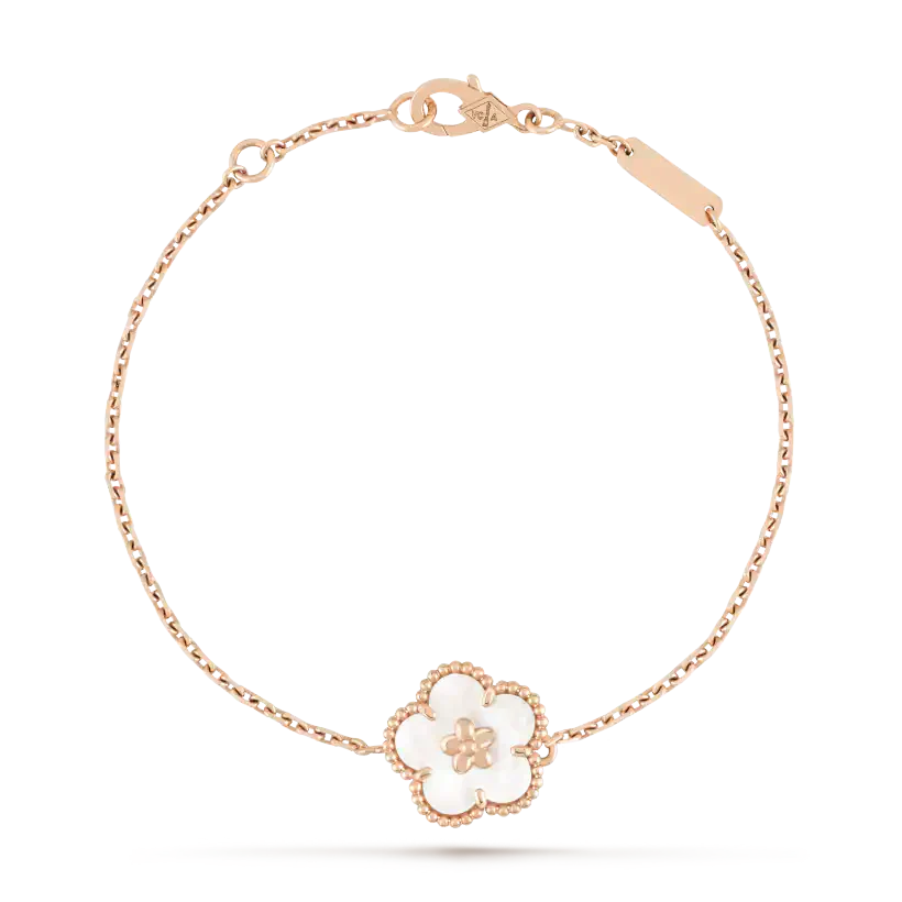[Mystic]LUCKY WHITE MOP PLUM BLOSSOM ブレスレット