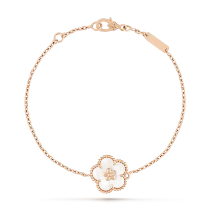 [Mystic]LUCKY WHITE MOP PLUM BLOSSOM ブレスレット