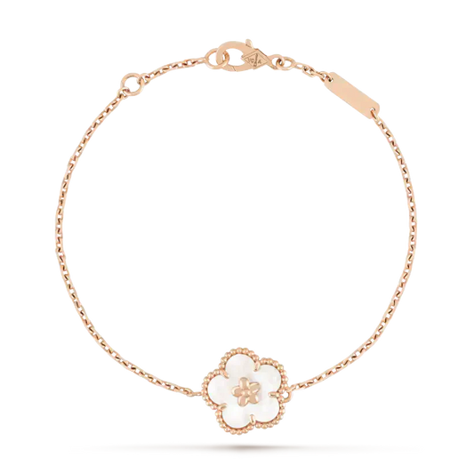 [Mystic]LUCKY WHITE MOP PLUM BLOSSOM ブレスレット