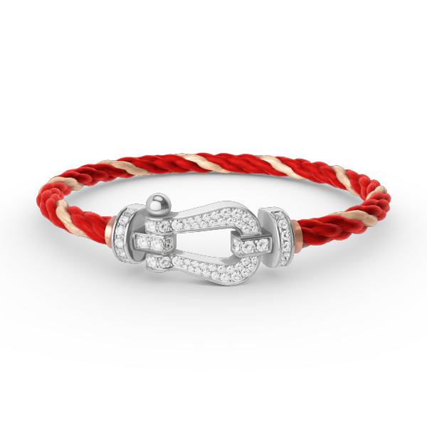 [Mystic]FORCE LARGE HORSESHOE FULL DIAMOND BRACELET SILVER