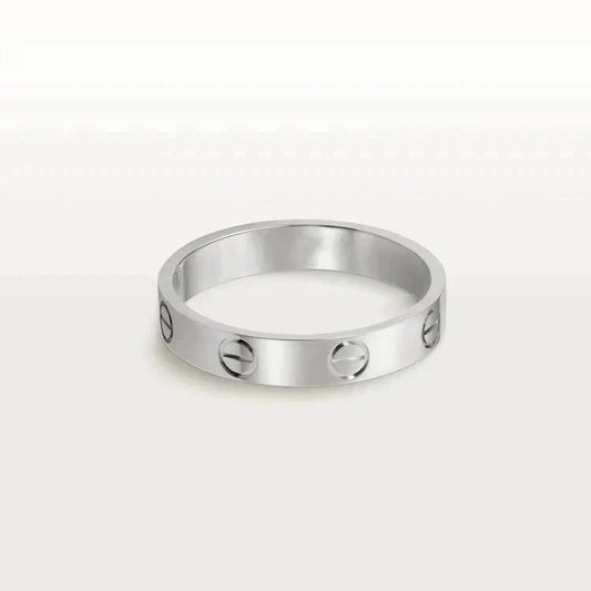 [ミスティック]ラブリング 4mm 1ダイヤモンド シルバー
